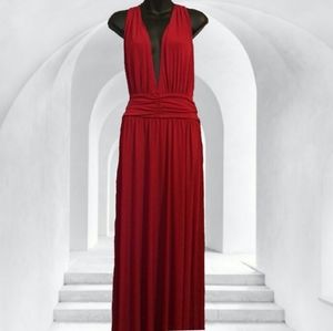 💀💜 RED Medium MAXI LONG DRESS GOWN NEW